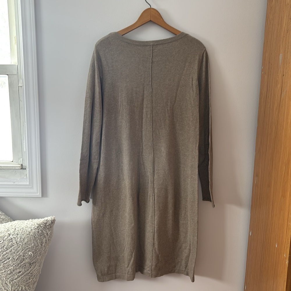 Pure Jill Cotton/Cashmere Blend Sweater Dress - midi length - Picture 5 of 6